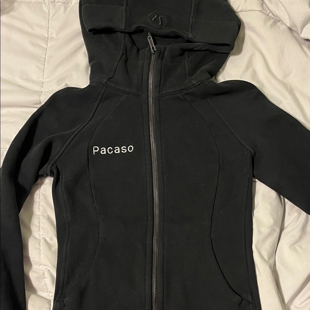 Womens Black zip up Lululemon Pacaso Jacket